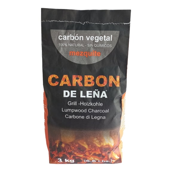 Carbon de Mezquite Black Diamond 100% Artesanal sin Quimicos de 3 kg
