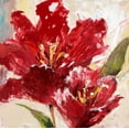 thumbnail image 2 of Heighton, Brent 20x20 Black Ornate Wood Framed with Double Matting Museum Art Print Titled - Exuberant Red Tulip, 2 of 4