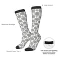 thumbnail image 4 of Sikiie Retro sketch flower lines Knee Socks, High Socks Long Stretchy Sock Women Knee High Stocking, Long Socks for Women, 4 of 6