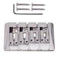 thumbnail image 1 of Esquirla High quality electric bass roller saddles Bridge tailpiece for 4-string electric, 1 of 7