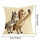 thumbnail image 3 of Funda de almohada con estampado divertido del año del caballo, funda de cojín de lino para sofá, decoración del hogar, funda de cojín familiar, funda de almohada cuadrada, 3 of 7