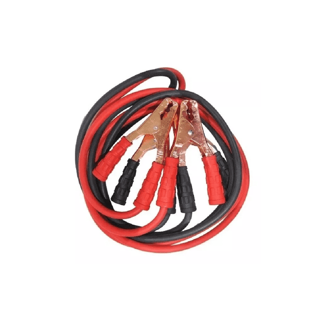 Cables pasa Corriente BELUG Calibre 8 2.5mts Uso Rudo Funda rojo/negro
