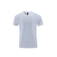 thumbnail image 4 of Lovzfmll Men's Sweat-Wicking Crew Neck Short Sleeve Running Fitness T-Shirt with Reflective Details, Soft and Breathable for Outdoor Sports White, L, 4 of 8