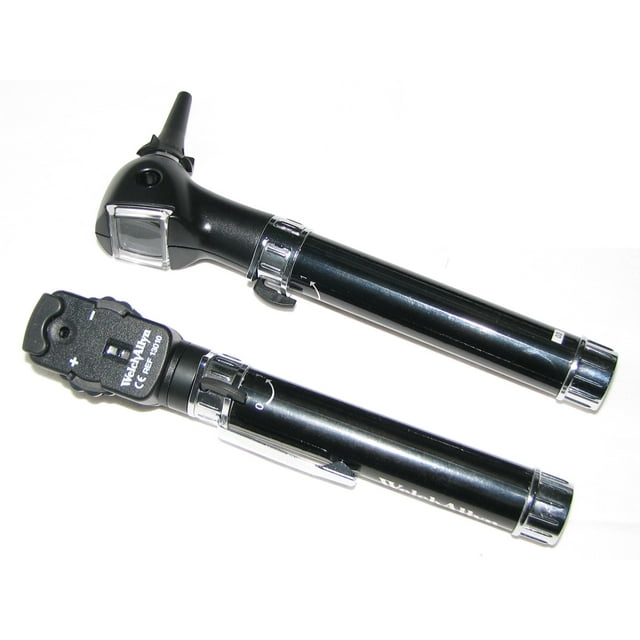 Welch Allyn Pocketscope Otoscope Ophthalmoscope Set with AA Black Handle