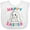 AA-White, variant on Inktastic Happy Easter Adorable Bunny Boys or Girls Baby Bib