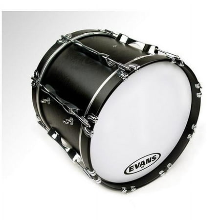 EVANS MX1 White Marching Bass Drum Head 20 in.