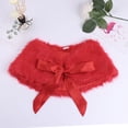 thumbnail image 5 of iiniim Flower Girls Faux Fur Bolero Shrug Shoulder Cape Princess Wedding Party Shawl Wrap Stole Capelet, 5 of 7