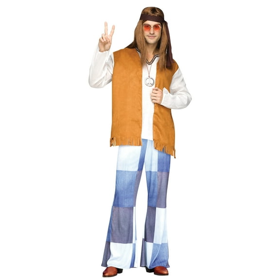 Men's Hippie Patch Pants Costume
