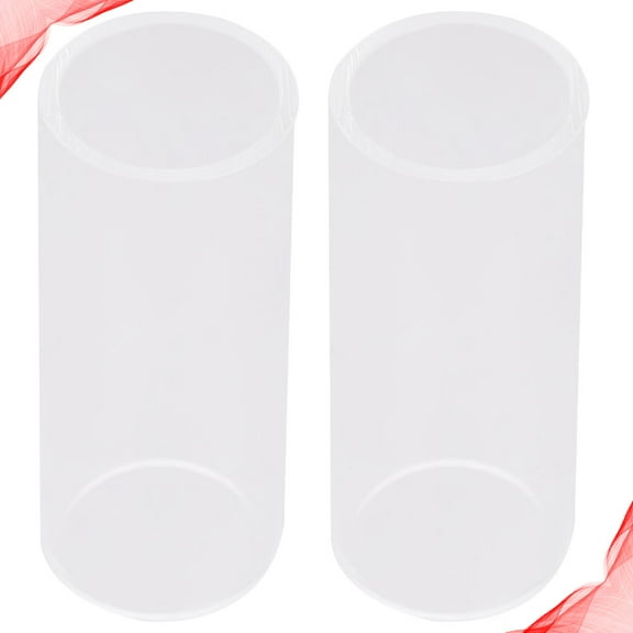 WHAMVOX White Glass Guitar Slides for Professional Players 2 Pieces Smooth Surface 5 1cm