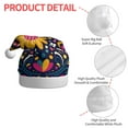 thumbnail image 4 of Fuzoiu Cinco De Mayo Floral Print Santa Hat Christmas Hat for Adults,Santa Hats with Pompom, Unisex Xmas Holiday Hat for Christmas New Year Festive Party Supplies, 4 of 6