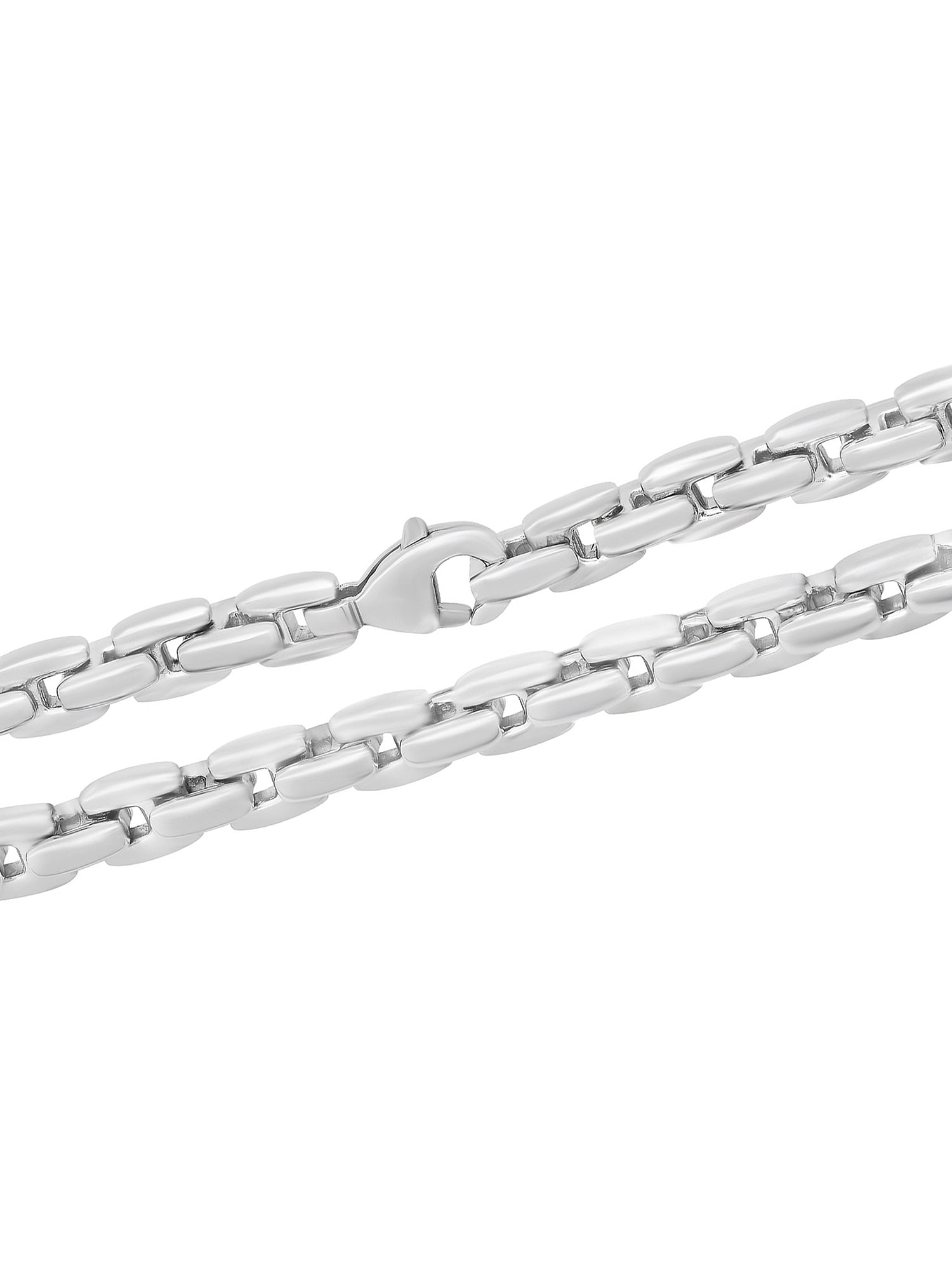 Men's Stainless Steel H-Link Chain, 24" - Brilliance Fine Jewelry