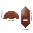 thumbnail image 3 of Kchsji Diamond Walnut Solid Wood Wall Shelf, Compact Flowerpot Or Decor Display, Wall Mounted Wooden Rack, Simple Modern Decoration, Small Apartment Or Office Organization, 3 of 6