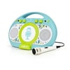 Singing Machine Tabeoke Portable Bluetooth Karaoke System, Compatible with a Variety of Karaoke Apps, Blue/Green