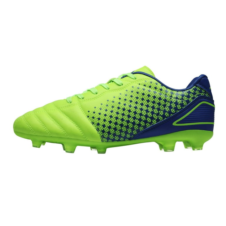 DREAM PAIRS Mens Soccer Cleats Firm Ground Soccer Shoes Football Shoes NEON GREEN ROYAL Size 8 Walmart