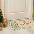 thumbnail image 4 of Merry Christmas Door Mat Outdoor for Front Door,Xmas Tree Red Bow Lights Holiday Welcome Doormat,Winter Floor Rugs for Indoor Porch Entrance Farmhouse Decor 30" x 17", 4 of 6