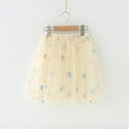 thumbnail image 2 of YOUSNH Robe d'Été pour Filles, Robe de Princesse, Robe Décontractée, Jupe Tutu en Tulle, Jupe de Carnaval pour Filles, Beige 7-8 Ans, 2 of 5