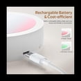 thumbnail image 4 of Apliques de Pared Recargables 13 Colores Cambiables Luces de Pared Regulables con Control Remoto LáMpara de Pared para Dormitorio Sala de Estar, 4 of 5