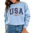 thumbnail image 5 of Vintage USA Est 1776 Sweatshirt – Patriotic 4th Of July America Flag Crewneck, Retro Independence Day Pullover for Women & Men, 5 of 7
