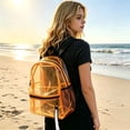thumbnail image 3 of Clear Backpack for Stadium Events, Heavy Duty Transparent Bookbag with Reinforced Strap, Large Capacity See Through Clear Bag, 3 of 5