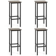 thumbnail image 2 of Furnibear Set of 4 Bar Stool Set 26 Inch Bar Chair with Metal Legs and Footrest, Gray, 2 of 8