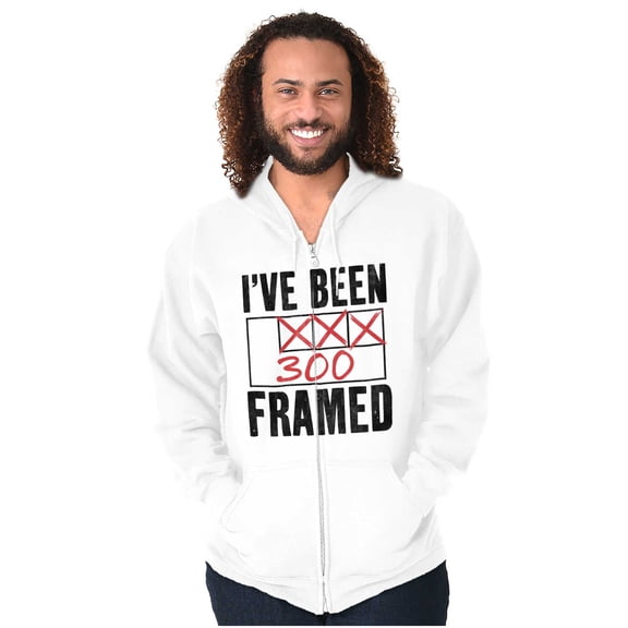 Bowling I've Been Framed Score Unisex Fleece Graphic Zip Up Hoodie Brisco Brands 2X