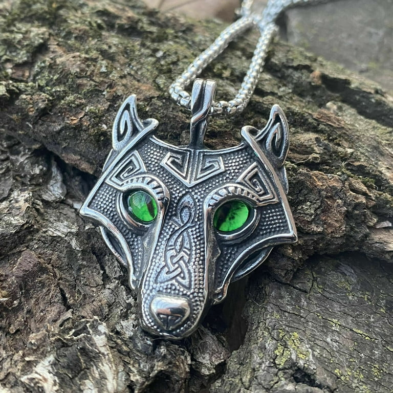 Wolf necklace shop walmart