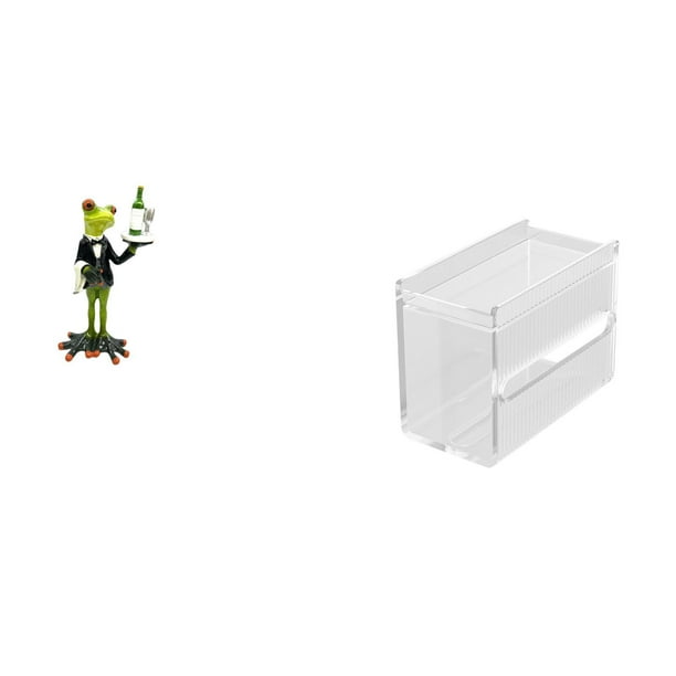 Figura de escritorio,Estatua de rana camarero,estante,escritorio,decoración del hogar,estuche de pañuelos,Caja de almacenamiento de papel higiénico de pared,Toallero de papel higiénico