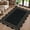 Black Geometric-2-3'x5' (Rectangular), variant on Striped Easy Jute Entryway Rug  2x3 Black Indoor Outdoor Doormat Washable Small Kitchen Non Slip Farmhouse Scalloped Rugs For Front Door Entrance Bathroom