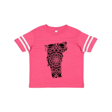 

Inktastic Vermont Silhouette Mandala Gift Toddler Boy or Toddler Girl T-Shirt