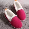 thumbnail image 5 of Women Snow Flat Boots Suede Faux Fur Lined Insulated Booties Winter Warm Lightweight Slip On Ankle Boot for Cold Weather, 5 of 9