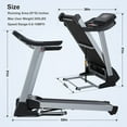 MaxKare 3HP Folding Treadmill with 15 Auto Incline, 10 MHP Electric