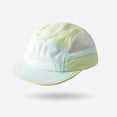 thumbnail image 2 of Lumtrix Short Brim Mesh Hat 5 Panel Flat Bill Hats Lightweight Breathable Block Mesh Baseball Caps Light Green One Size, 2 of 3