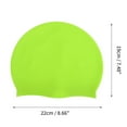 thumbnail image 4 of Gorro de natación sólido impermeable de silicona de color verde de 1 pieza de Bargains Únicos, 4 of 5