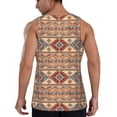 thumbnail image 3 of Fotbe Traditional Tribal Aztec Pattern Men's Quick Dry Workout Tank Top Gym Muscle Tee Fitness Bodybuilding Sleeveless T Shirt Breathable Workout Shirt-Small, 3 of 9