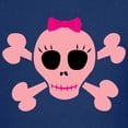 thumbnail image 3 of CafePress - Funny Pink Skull Kids Dark T Shirt - Dark T-Shirt Kids XS-XL, 3 of 4