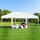 thumbnail image 3 of Historyli Tienda de campaña plegable de 10 x 20 pies, resistente, impermeable, con 3 alturas ajustables, color blanco, 3 of 7
