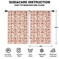 thumbnail image 2 of Blackout Kids Curtains,Pink Boho Bohemia Rainbows Hearts Stars Pattern Childrens Insulated Curtains Set Of 2,Bedroom Essentials,Toddler Room Decor 42x63in(106x160cm), 2 of 5