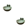 thumbnail image 4 of Injueey Baños hipoalergénicos para pájaros, seguros para amigos emplumados, comedero de nacimiento de cerámica inodoro, comedero para Type1 NO1, 4 of 6