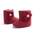 thumbnail image 2 of Tao Tao Toddler Boots Premium Soft Anti-Slip Sole Warm Winter Boots for Infant Baby Girls Red 12, 2 of 3