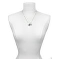 thumbnail image 3 of Delight Jewelry Silvertone Domed Black PharmD Mother & Daughter Heart Necklaces (Set of 2), 19"+2", 3 of 4