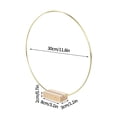 thumbnail image 3 of 12 Pack 12 Inch Metal Floral Hoop Centerpieces with 10 Wooden Table Stands, Gold Metal Rings for Making Wedding Table Wreath Decorations, Wreaths for, 3 of 7