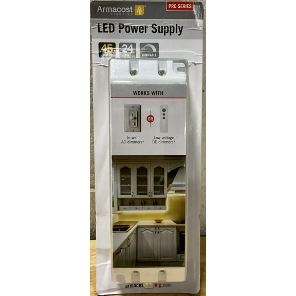 Armacost Lighting Transformer LED Power Supply Dimmable Driver White 45W