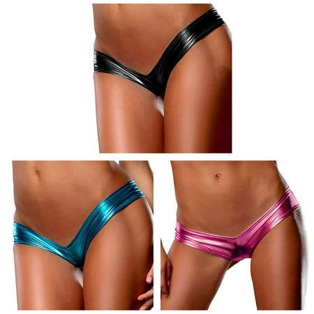 JHLZHS Women s Boy Shorts Underwear Chic High Shine Leather Women s Panties Low Rise Comfort Fit Underwear Plus Size Breathable Underwear for Women Womens Underwear Seamless Hipster Briefs