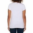 thumbnail image 2 of Calvin Klein Ladies' Logo Tee, White Small, 2 of 3