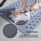 thumbnail image 4 of Alfombrilla antideslizante para baño, color liso, con ventosa, impermeable y resistente a la suciedad, ideal para hoteles A, 4 of 5