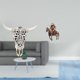 thumbnail image 2 of Arte Colgante De Pared Con Cabeza De Toro Tribal Y Escultura De Centro De Mesa De Caballero Acrílico Para Oficina, Granja, Dormitorio, Decoración Del Hogar, Regalo, 2 of 8