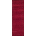 thumbnail image 2 of Milan Shag Collection Runner Rug - 2' x 6', Red, Plush Thick Pile, Non-Shedding, Easy to Clean, Soft Hallway & Bedroom Carpet, 2 of 18