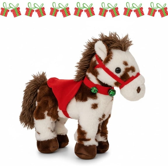 Yippzo 2026 Animated Horse Plushies – Electric Stuffed Animal Plush Interactive Horse Toy Figures, Soft Interactive Dolls with Neighing Sounds Dancing