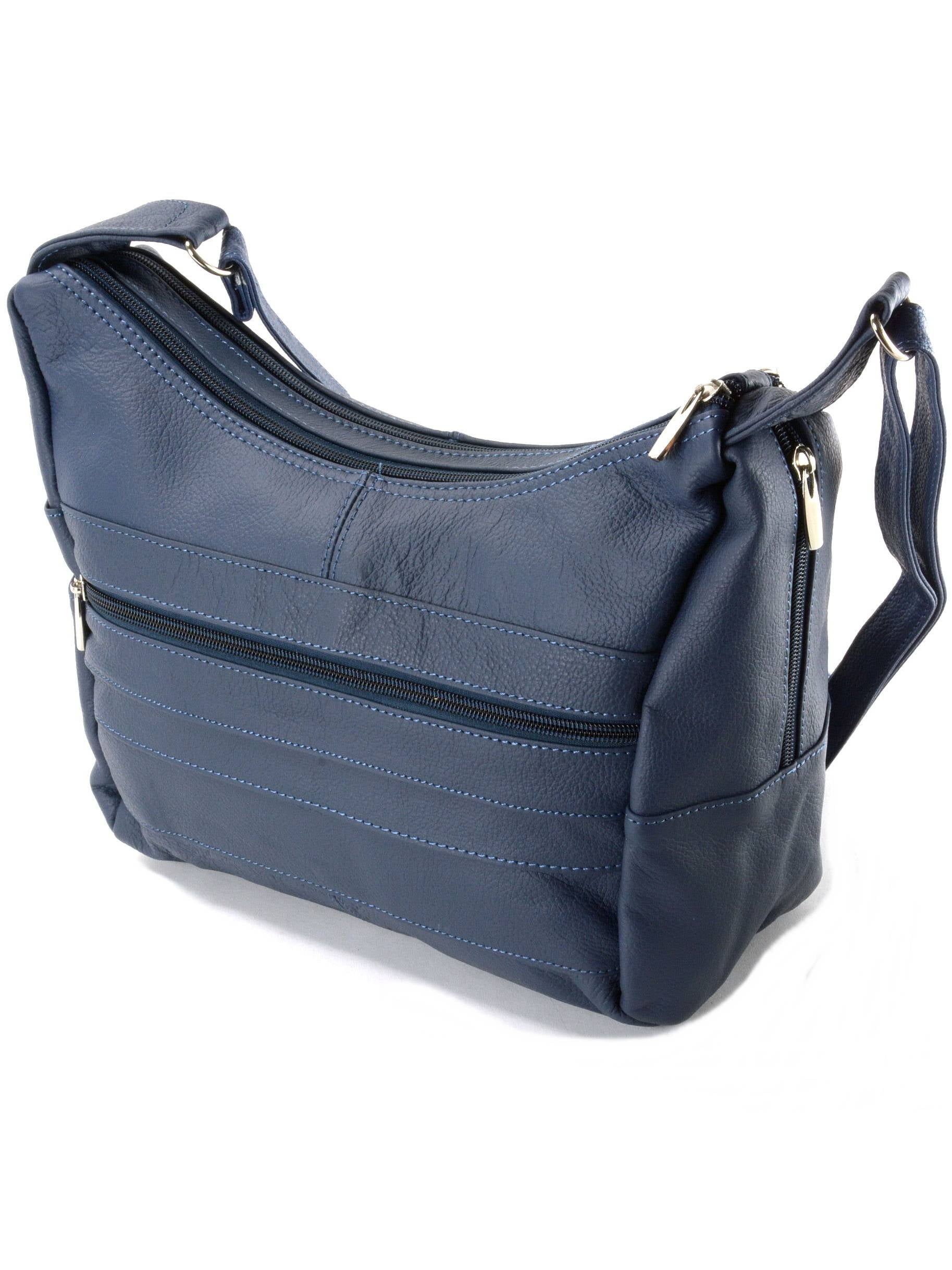 Luxury Valt Navy Blue Ladies Leather Hand Bag