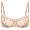 thumbnail image 4 of Sostén DOBREVA 34D Beige con Encaje Balconette y Aros, 4 of 6